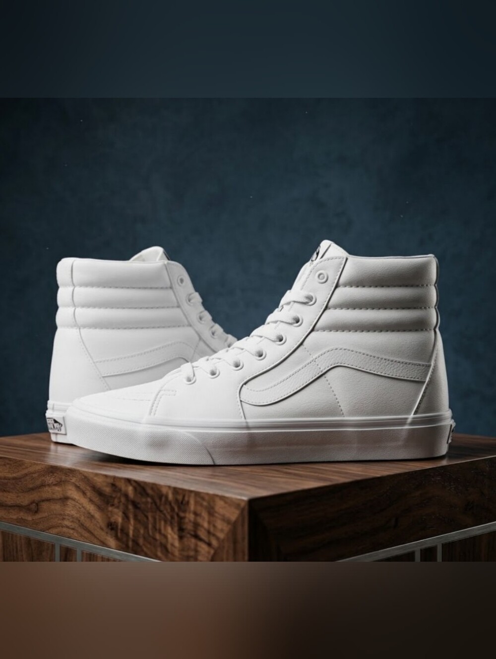 NEW! Vans Sk8-Hi True White High-Top Sneakers Womens Sz 8